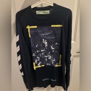 Off-White Caravaggio t shirt Long Sleeve, Size S